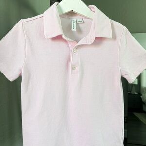 Pink Polo Shirt with Textured Fabric for Casual Wear, Janie & Jack